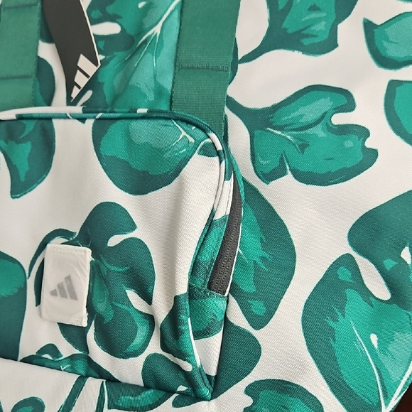 Adidas Tropical Green Leaf Tote Bag - Picture 12 of 15
